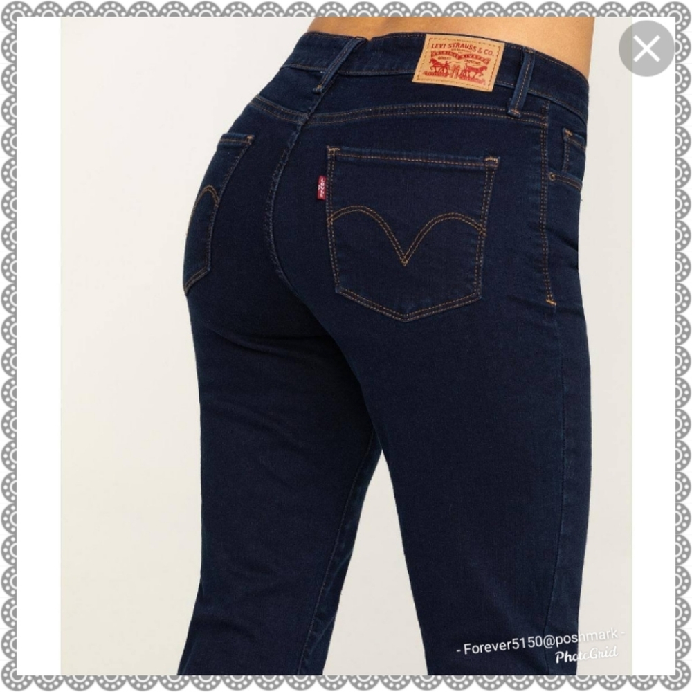 NEW - Levi's Mid Rise Skinny Dark Wash Jeans